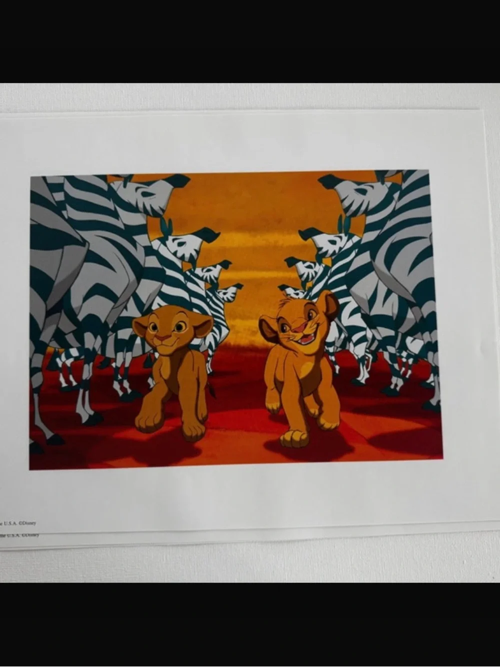 Disney Vintage Lion King Special Edition Movie Lithograph Portfolio